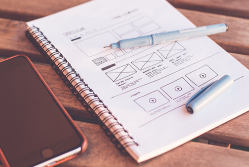 website sketch wireframe