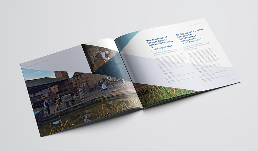 square brochure design