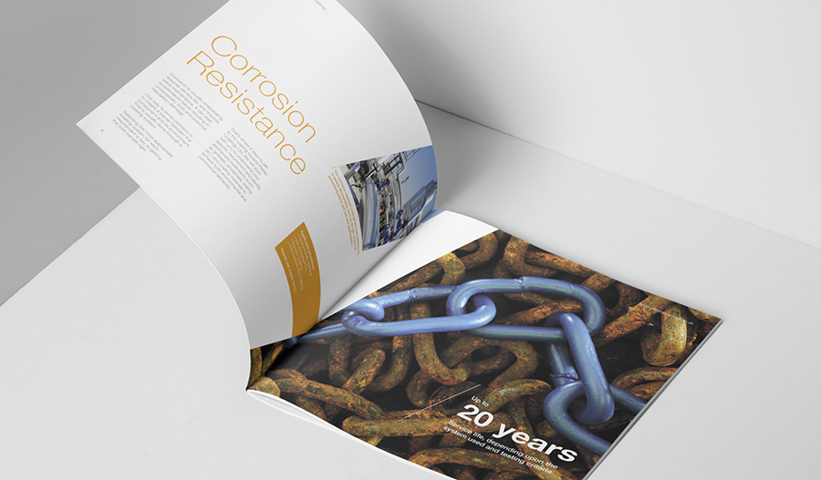 square brochure design